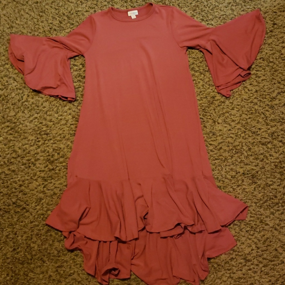 Lularoe ruffle dress